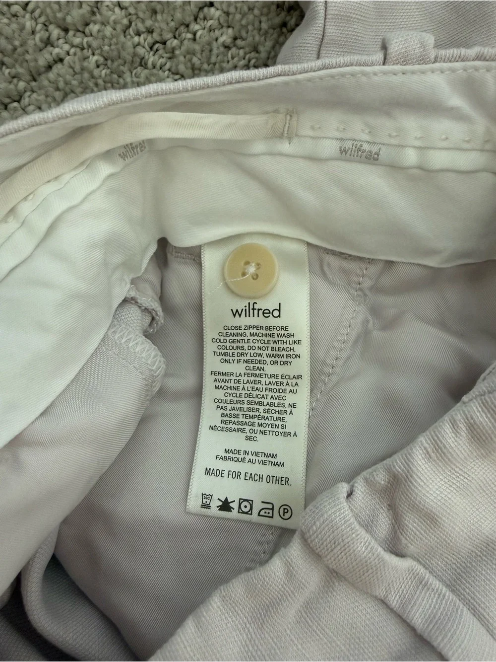 Aritzia Wilfred The Effortless Pant London Grey Linen Lyocell Wide Leg Size 4